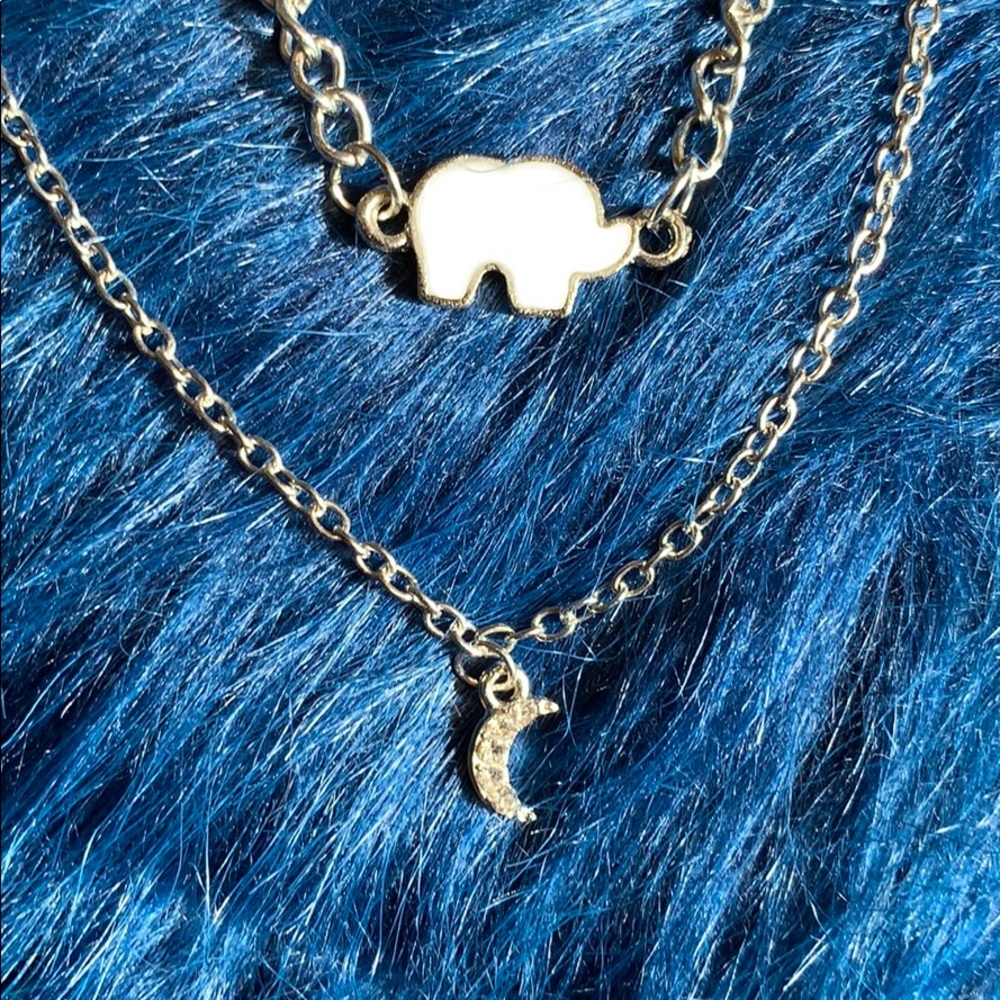 🔵Multi-Layer Elephant Necklace - Picture 3 of 8